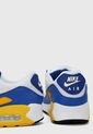 Tenis Lifestyle Blanco-Azul-Amarillo Nike Air Max 90 de Nike