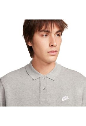 Camiseta Polo Pique Nike Short Sleeve-Gris