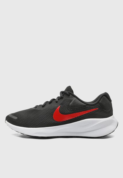 Tenis Running Negro-Rojo-Blanco Nike Revolution 7