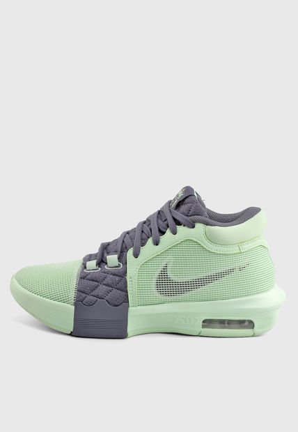 Tenis Basketball Verde Lima-Gris Oscuro Nike Lebron Witness VIII