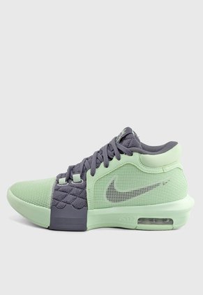 Tenis Basketball Verde Lima-Gris Oscuro Nike Lebron Witness VIII