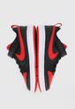 Tenis Lifestyle Negro-Rojo-Blanco Nike Kids Court Borough Low 2 de Nike