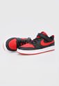 Tenis Lifestyle Negro-Rojo-Blanco Nike Kids Court Borough Low 2 de Nike