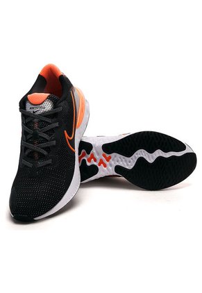 Tenis Running Negro-Naranja-Gris Nike Renew Run
