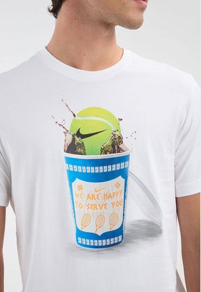 Camiseta Blanco-Multicolor NIKE Court Heritage