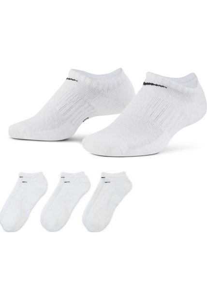 Medias Hombre Nike Everyday Cush No Show (3 Par) Blanco