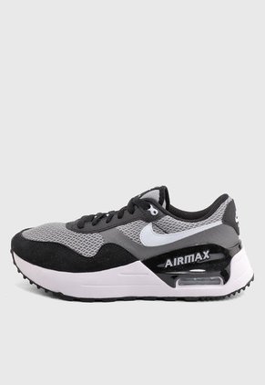 Tenis Lifestyle Negro-Gris-Blanco Nike Air Max System