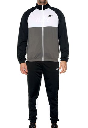Sudadera Negra-Gris-Blanco Nike TRK SUIT PK