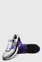 Tenis Lifestyle Blanco-Negro-Gris-Morado Nike Air Max 90 de Nike