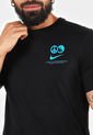 Camiseta Negro-Azul Celeste Nike de Nike