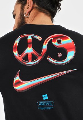 Camiseta Negro-Azul Celeste Nike