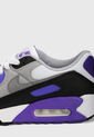 Tenis Lifestyle Blanco-Negro-Gris-Morado Nike Air Max 90 de Nike