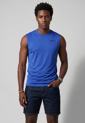Camiseta Training Manga Sisa NIKE Azul