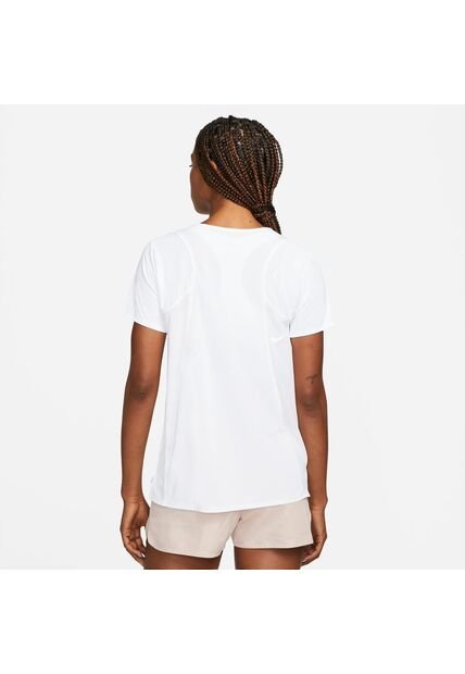 Camiseta Deportiva Mujer Nike Dry-Fit Race Top - Blanco