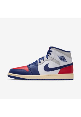 Tenis Hombre Air Jordan 1 Mid Blanco Nike