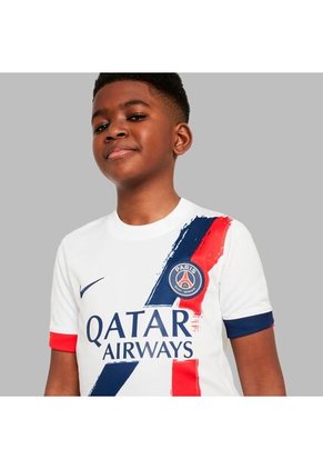 Camiseta Nike Kids PSG Y  Dri-Fit Jsy Ss Stad Aw - Blanco