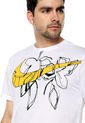 Camiseta Blanco-Amarillo Nike HPR DRY SS GFX FF de Nike