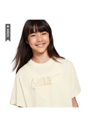 Camiseta Nike Sportswear Niña-Beige