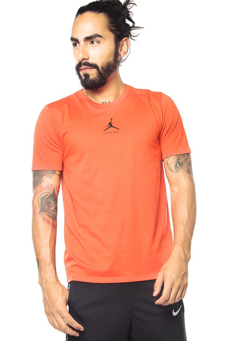camiseta nike roja hombre