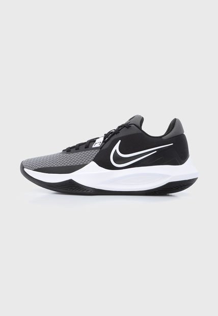 Tenis Basketball Negro-Blanco-Gris Nike Precision VI