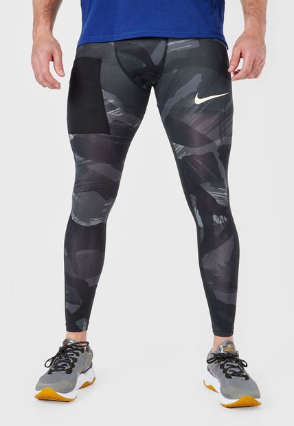 Leggings Negro-Verde-Beige Nike Skinny y Slim