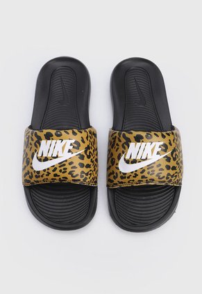 Playera Negro-Mostaza-Blanco Nike Victori One Slide Print