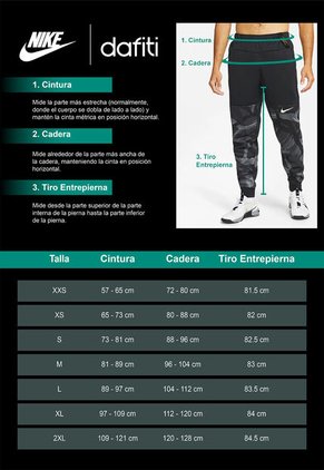 Leggings Negro-Verde-Beige Nike Skinny y Slim