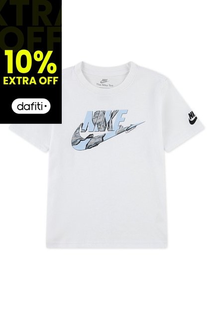 Camiseta Nike Nkb Unwrapped Futura Niño-Blanco