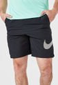 Pantaloneta Negro-Blanco-Naranja Neón Nike Regular de Nike