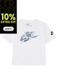 Camiseta Nike Nkb Unwrapped Futura Niño-Blanco/Negro de Nike