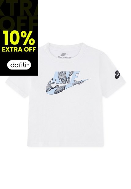 Camiseta Nike Nkb Unwrapped Futura Niño-Blanco/Negro