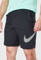 Pantaloneta Negro-Blanco-Naranja Neón Nike Regular de Nike