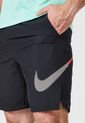 Pantaloneta Negro-Blanco-Naranja Neón Nike Regular de Nike
