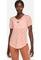 Camiseta Deportiva Mujer Nike Air Dry-Fit Ss Top - Rosa de Nike