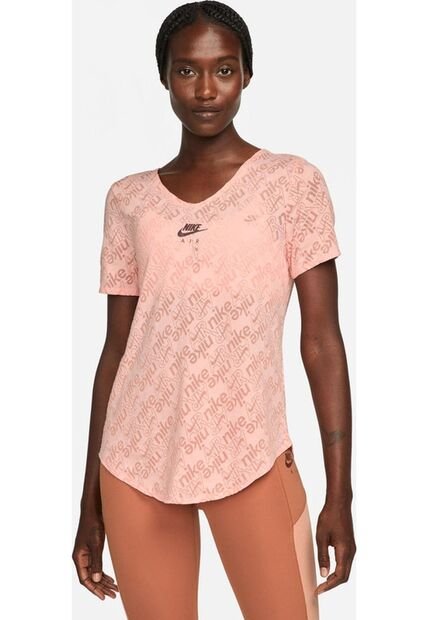 Camiseta Deportiva Mujer Nike Air Dry-Fit Ss Top - Rosa