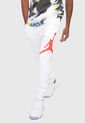 Pantalón Blanco-Rojo Nike Jumpman Logo de Nike