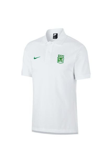 Polo Hombre Nike Atlético Nacional 2023 - Polo Blanco