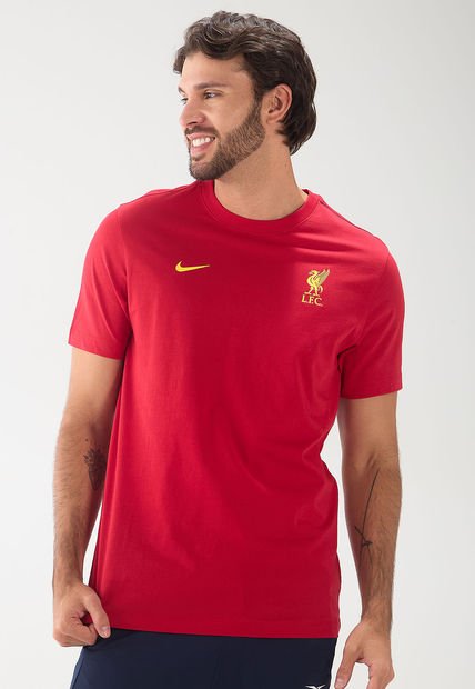 Camiseta Rojo-Amarillo Nike Liverpool FC Essential