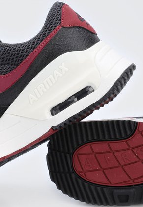 Tenis Lifestyle Negro-Blanco-Vinotinto Nike Air Max System