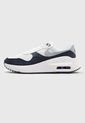 Tenis Lifestyle Blanco-Azul Navy-Gris Nike Air Max Systm de Nike