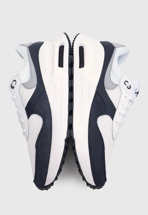 Tenis Lifestyle Blanco-Azul Navy-Gris Nike Air Max Systm