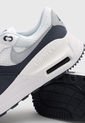 Tenis Lifestyle Blanco-Azul Navy-Gris Nike Air Max Systm de Nike