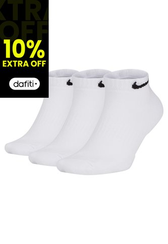 Medias Nike Everyday Cush Low 3Pr - Hombre-Blanco Nike