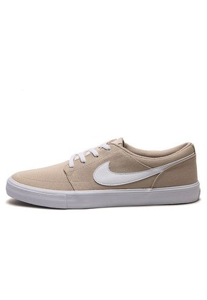Tenis Skateboarding Beige-Blanco Nike SB Portmore II Solar Cnvs