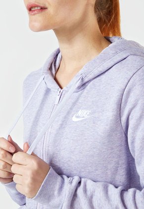 Hoodie Lila-Blanco Nike Club Fleece