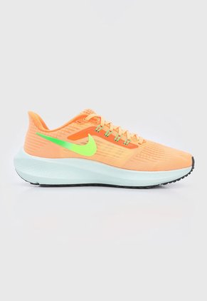 Tenis Running Naranja-Verde Nike Pegasus 39
