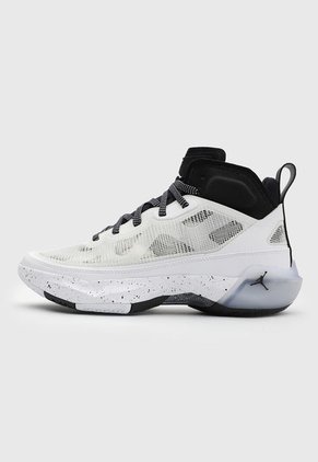 Tenis Basketball Blanco-Negro-Gris Nike Air Jordan XXXVII