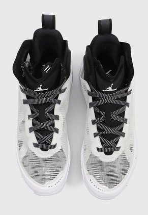 Tenis Basketball Blanco-Negro-Gris Nike Air Jordan XXXVII