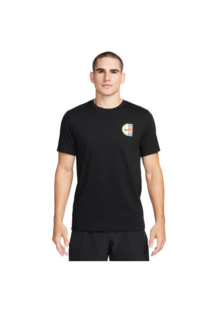 Camiseta Nike Court Open-Negro