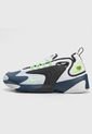Tenis Blanco-Azul-Negro-Verde Nike Zoom 2K de Nike
